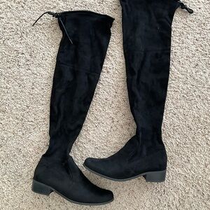 Charles By Charles David Black Gammon Over-the-Knee Boots